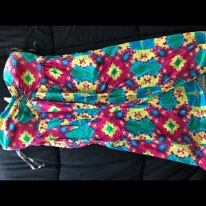 tie dye dress / swim cover